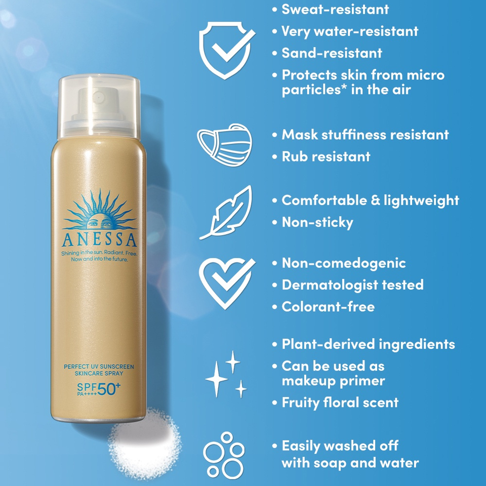 Anessa Perfect UV Sunscreen Skincare Gold Spray 60g SPF50+ PA++++ -  SogoBeauty